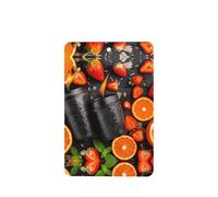 Phayah Lot de 4 désodorisants rectangulaires pour voiture, motif fruits coupés, tablettes d'aromathérapie à suspendre, parfum lavande