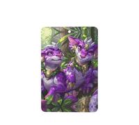 Phayah Lot de 6 cartes de désodorisants rectangulaires pour voiture Motif chinchilla violet Parfum lavande