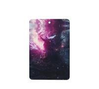 Phayah Lot de 6 cartes de désodorisants rectangulaires pour voiture Motif phénix flamme violette Parfum lavande