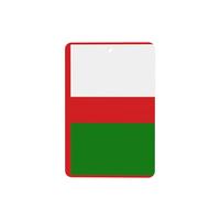 Phayah Lot de 6 cartes de désodorisants rectangulaires pour voiture Motif Sultanat d'Oman Parfum lavande