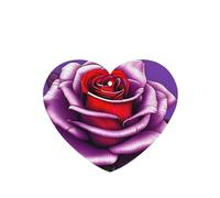 Phayah Lot de 6 désodorisants à suspendre en forme de cœur avec motif rose fuchsia lavande