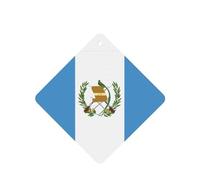 Phayah Lot de 6 désodorisants carrés à suspendre au motif drapeau du Guatemala - Parfum lavande - Pour voiture, placard, tiroir