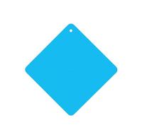Phayah Lot de 6 désodorisants carrés à suspendre pour voiture, placard, tiroir - Couleur unie - Bleu clair - Motif lavande