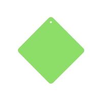 Phayah Lot de 6 désodorisants carrés à suspendre pour voiture, placard, tiroir - Couleur unie - Vert clair - Parfum lavande