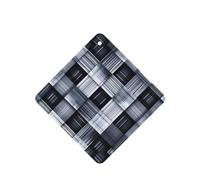 Phayah Lot de 6 désodorisants carrés en tissu à carreaux gris et blanc - Parfum lavande - À suspendre - Pour intérieur de voiture