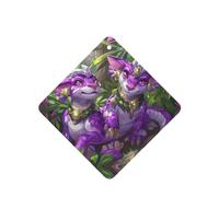 Phayah Lot de 6 désodorisants carrés pour voiture - Motif chinchilla violet - Tablettes d'aromathérapie à suspendre - Parfum lavande