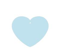 Phayah Lot de 6 désodorisants de voiture à suspendre - Couleur unie - Petit motif frais - Parfum lavande - Longue durée - En forme de cœur