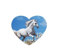 Phayah Lot de 6 désodorisants de voiture à suspendre Motif cheval volant Lavande Parfum longue durée Carte parfumée en forme de cœur