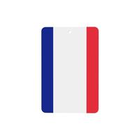 Phayah Lot de 6 désodorisants de voiture à suspendre Motif drapeau français Parfum lavande Longue durée Carte Parfumée Rectangle
