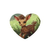 Phayah Lot de 6 désodorisants de voiture à suspendre - Motif fauve - Parfum lavande - Longue durée - En forme de cœur