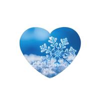 Phayah Lot de 6 désodorisants de voiture à suspendre - Motif flocon de neige - Parfum lavande - Longue durée - En forme de cœur