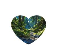 Phayah Lot de 6 désodorisants de voiture à suspendre - Motif mauvais esprit dans la forêt - Parfum lavande - Longue durée - En forme de cœur