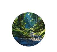 Phayah Lot de 6 désodorisants de voiture à suspendre - Motif mauvais esprit dans la forêt - Parfum lavande - Longue durée - Forme ronde