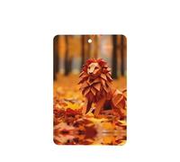 Phayah Lot de 6 désodorisants de voiture à suspendre Motif origami Lion Lavande Parfum longue durée Carte Parfumée Rectangle