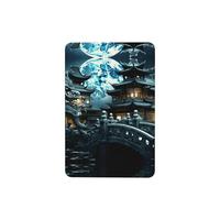 Phayah Lot de 6 désodorisants de voiture à suspendre Motif pont de tortue de dragon Parfum lavande Longue durée Carte Parfumée Rectangle