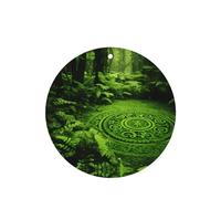 Phayah Lot de 6 désodorisants de voiture à suspendre - Motif totem mystère de la forêt - Lavande - Longue durée - Forme ronde