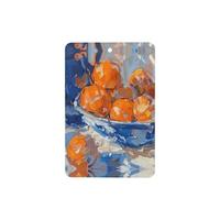 Phayah Lot de 6 désodorisants de voiture à suspendre pour peinture à l'huile Motif assiette de fruits Parfum lavande Longue durée Carte parfumée Rectangle