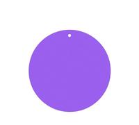 Phayah Lot de 6 désodorisants de voiture de couleur unie violet clair parfum lavande forme ronde à suspendre carte parfumée à suspendre pour voiture, placard, tiroir