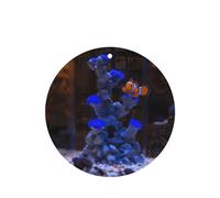 Phayah Lot de 6 désodorisants de voiture de forme ronde - Motif poisson clown au bord du récif - Tablettes d'aromathérapie à suspendre - Parfum lavande
