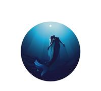 Phayah Lot de 6 désodorisants de voiture de forme ronde - Motif sirène bleue - Tablettes d'aromathérapie à suspendre - Parfum lavande pour éliminer les odeurs