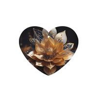 Phayah Lot de 6 désodorisants de voiture en forme de cœur à suspendre - Motif fleur de lotus - Blanc