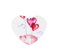 Phayah Lot de 6 désodorisants de voiture en forme de cœur avec motif de cochon amusant - Parfum lavande - Pour voiture, placard, tiroir