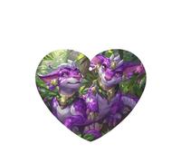 Phayah Lot de 6 désodorisants de voiture en forme de cœur - Motif chinchilla violet - Tablettes d'aromathérapie à suspendre - Parfum lavande