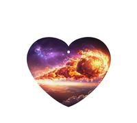 Phayah Lot de 6 désodorisants de voiture en forme de cœur - Motif comète dans l'espace - Tablettes d'aromathérapie à suspendre - Parfum lavande