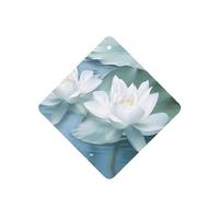 Phayah Lot de 6 désodorisants de voiture en forme de fleur de lotus beige - Parfum lavande - Pour voiture, placard, tiroir