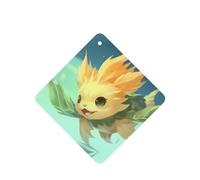 Phayah Lot de 6 désodorisants de voiture en forme de lanterne avec motif souriant - Parfum lavande - Carte carrée à suspendre - Pour voiture, placard, tiroir