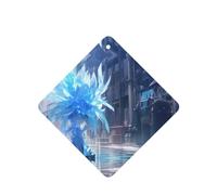 Phayah Lot de 6 désodorisants de voiture en forme de lys de glace, parfum lavande, carte, à suspendre, pour tiroir de placard et de voiture