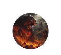 Phayah Lot de 6 désodorisants de voiture en forme de monstre de bataille - Parfum lavande - Forme ronde - À suspendre - Carte parfumée à suspendre - Pour voiture, placard, tiroir