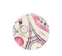 Phayah Lot de 6 désodorisants de voiture en forme de tour de Paris - Motif fleur de lavande - Forme ronde - À suspendre - Pour voiture, placard, tiroir