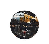 Phayah Lot de 6 désodorisants pour intérieur de voiture - Motif machines d'aviation vintage - Parfum lavande - Forme ronde - À suspendre