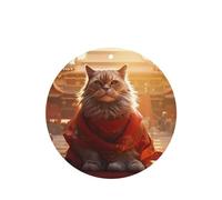 Phayah Lot de 6 désodorisants pour voiture Parfum lavande Forme ronde À suspendre Motif Cité interdite et chats
