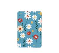 Phayah Lot de 6 désodorisants rectangulaires à suspendre pour voiture Motif fleur Bleu clair