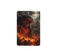 Phayah Lot de 6 désodorisants rectangulaires à suspendre pour voiture, placard, tiroir, motif monstre de bataille - Parfum lavande