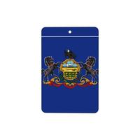 Phayah Lot de 6 désodorisants rectangulaires pour voiture - Motif drapeau de l'État de Pennsylvanie - Tablettes d'aromathérapie à suspendre - Parfum lavande