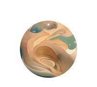 Phayah Lot de 6 désodorisants ronds à suspendre pour intérieur de voiture Motif mystère Jaune