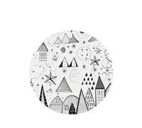 Phayah Lot de 6 désodorisants ronds pour carnet de croquis, parfum lavande, forme ronde, à suspendre, pour intérieur de voiture
