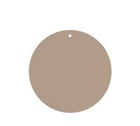 Phayah Lot de 6 désodorisants ronds pour voiture - Couleur unie - Marron clair - Parfum lavande