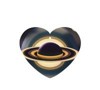 Phayah Lot de 6 jolis motifs de Saturne - Parfum lavande - En forme de cœur - À suspendre sur une tablette - Parfum d'intérieur de voiture