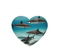 Phayah Lot de 6 parfums de lavande en forme de cœur en forme de poisson dans la mer profonde, à suspendre sur la tablette, parfum d'intérieur de voiture