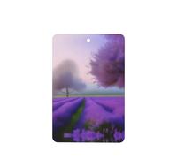 Phayah Lot de 6 pastilles parfumées rectangulaires à suspendre - Motif lavande violette - Parfum lavande - Pour intérieur de voiture