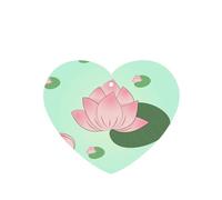 Phayah Lotus Flowers Waiting To Bloom Lot de 6 désodorisants pour voiture Parfum lavande en forme de cœur