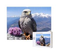 Phayah Mountain Top Falcon - Casse-tête pour adultes de 500 pièces, décoration d'intérieur, fête d'anniversaire pour hommes et femmes, 50,4 x 38,1 cm