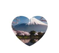 Phayah Mt. Fuji In Early Spring Pattern Lavande Parfum Voiture Aroma Coeur Forme Suspendu Tablette de Parfum Intérieur de Voiture Désodorisant 6 pièces