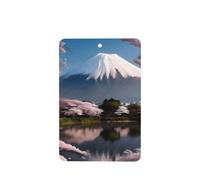 Phayah Mt. Fuji In Early Spring Pattern Lavande Parfum Voiture Aroma Rectangle Suspendu Tablette Parfumé Intérieur de Voiture Désodorisant 6P