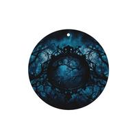 Phayah Mysterious Forest Lot de 4 désodorisants pour voiture Parfum lavande Forme ronde à suspendre