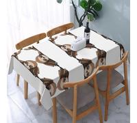 PHAYAH Nappe à motif animal paresseux mon esprit - 137,2 x 182,9 cm - Résistante à l'eau et facile d'entretien - Pour fête, buffet, réunions de famille, cafés